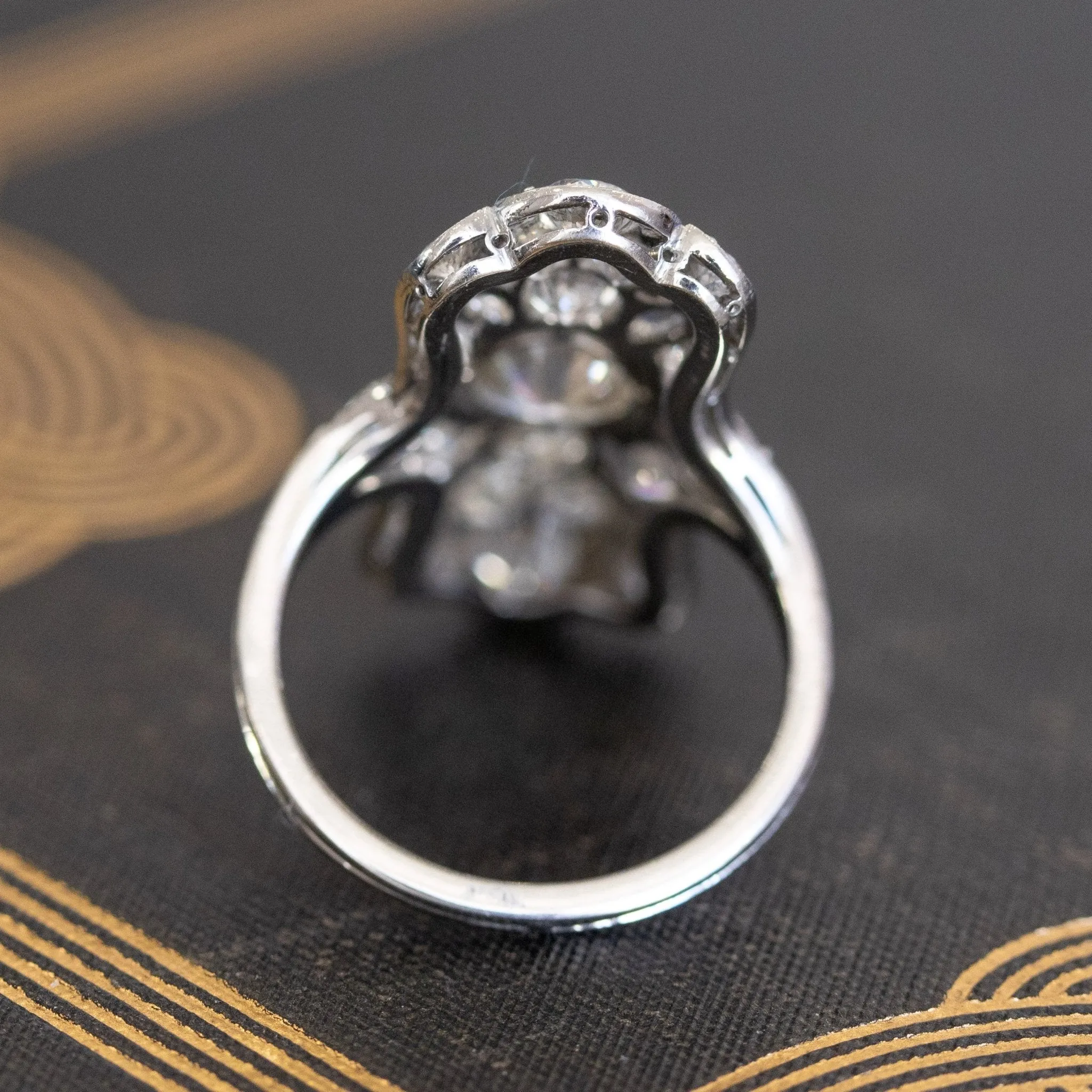 3.23ctw (Est) Art Deco Diamond Dinner Ring