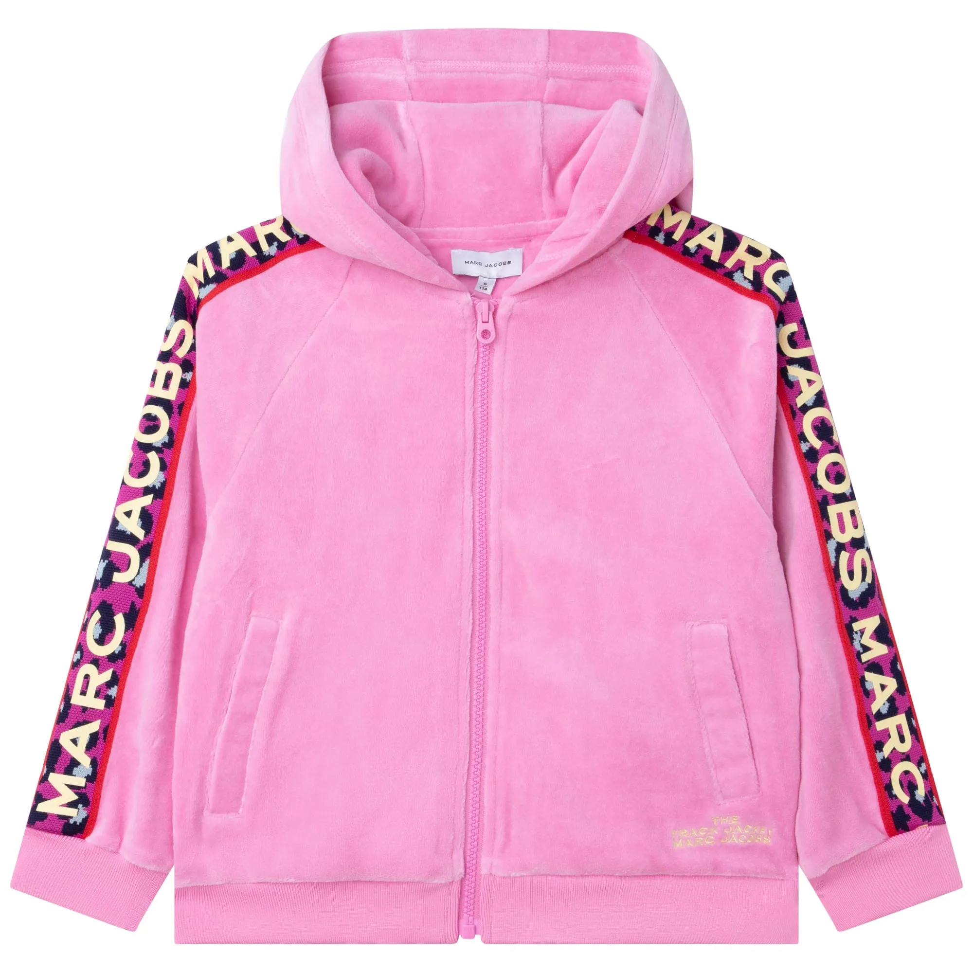 Hooded Velvet Sweatshirt - Pink